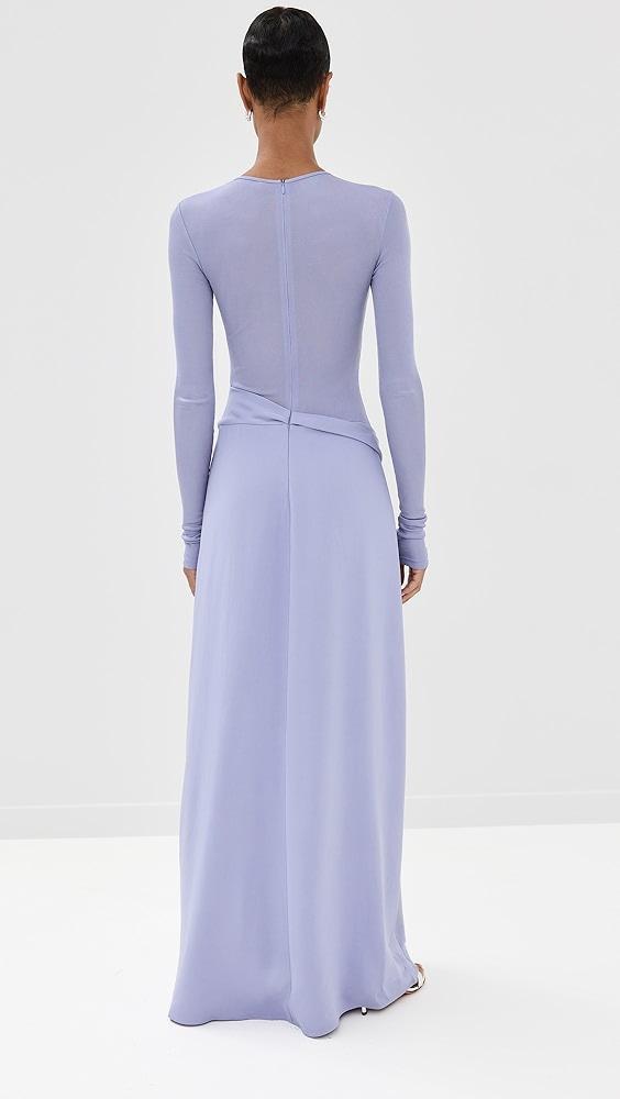 Christopher Esber Ribbed Cowl Hip Dress | Shopbop Product Image