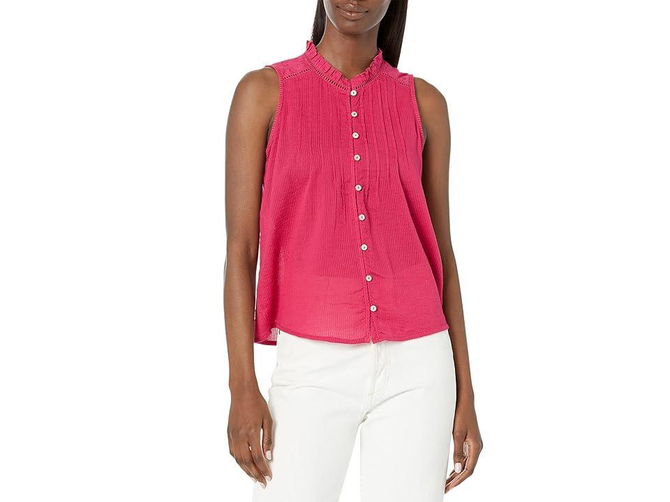 Faherty Willa Sleeveless Organic Cotton Blouse Product Image