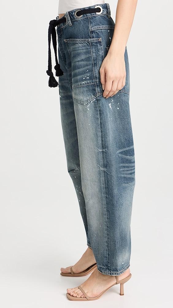 Free People Moxie Pull-On Barrel Jeans | Shopbop Product Image