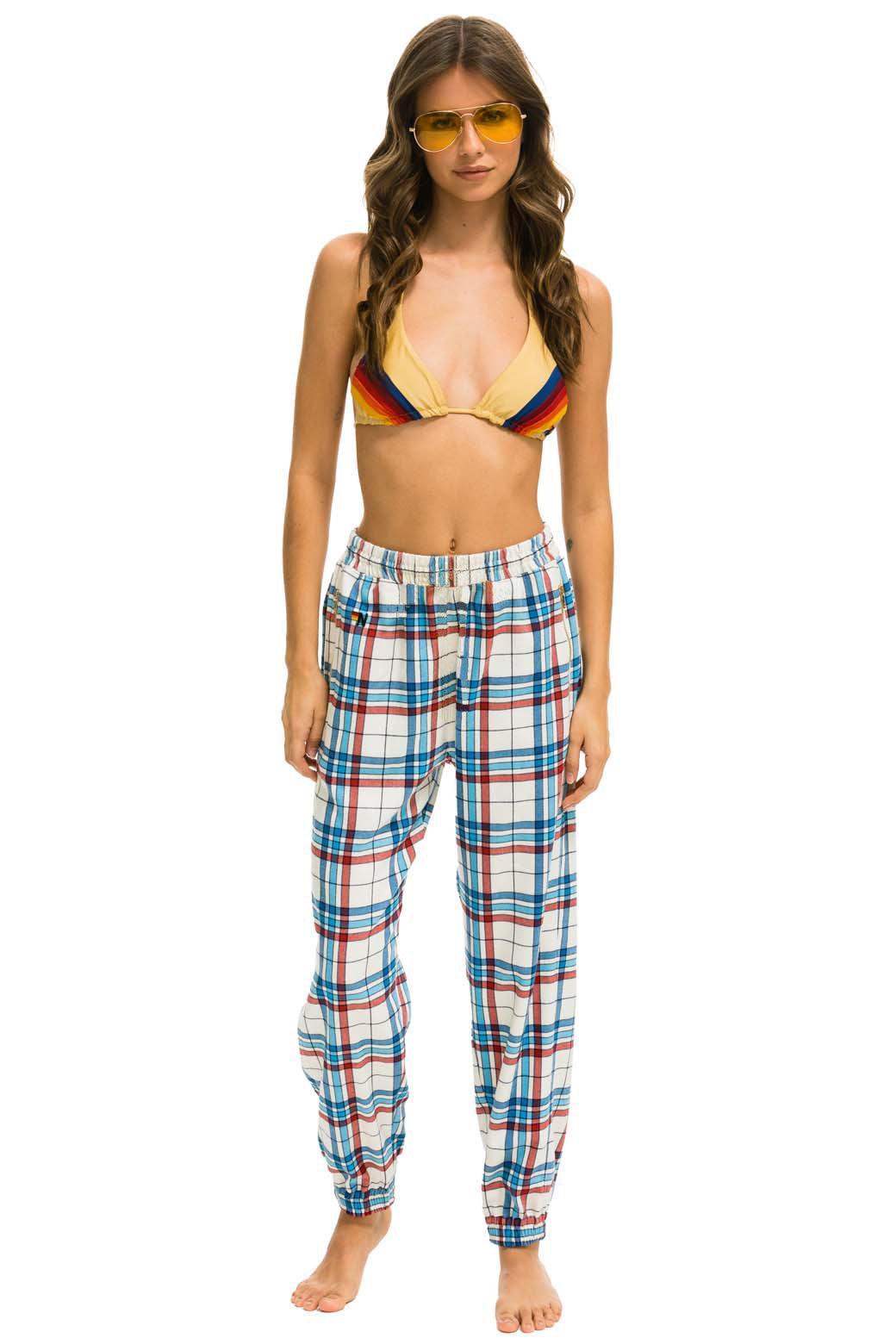 PLAID LODGE PANT - MONTAUK PLAID Female Product Image