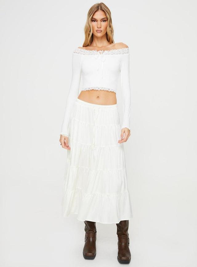 Kellis Off The Shoulder Top White Product Image