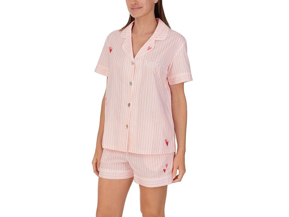 Bedhead PJs Short Sleeve Shorty Set (Candy Stripe) Women's Pajama Sets Product Image