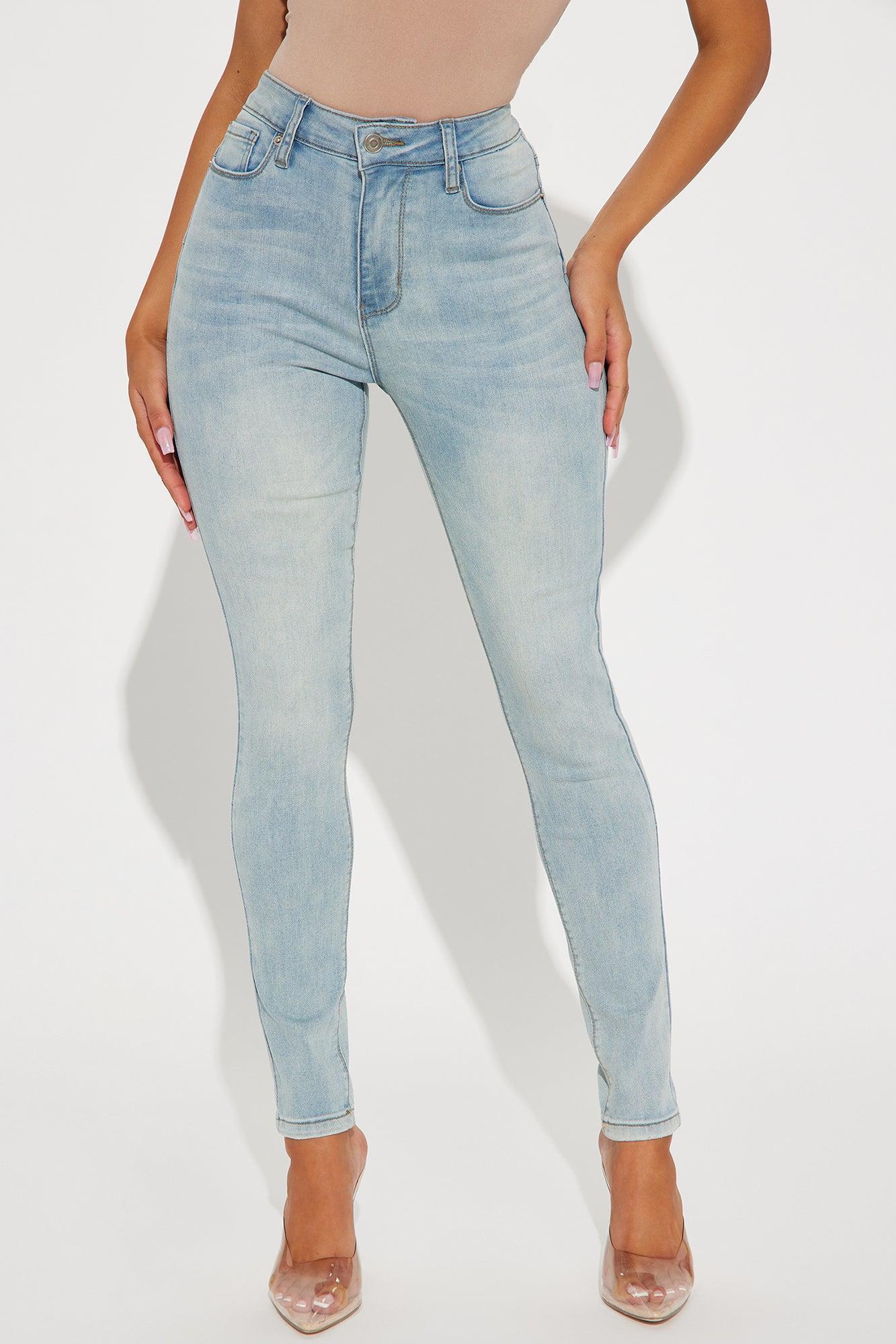 Imogene Sculpting Stretch Skinny Jeans - Light Wash Product Image