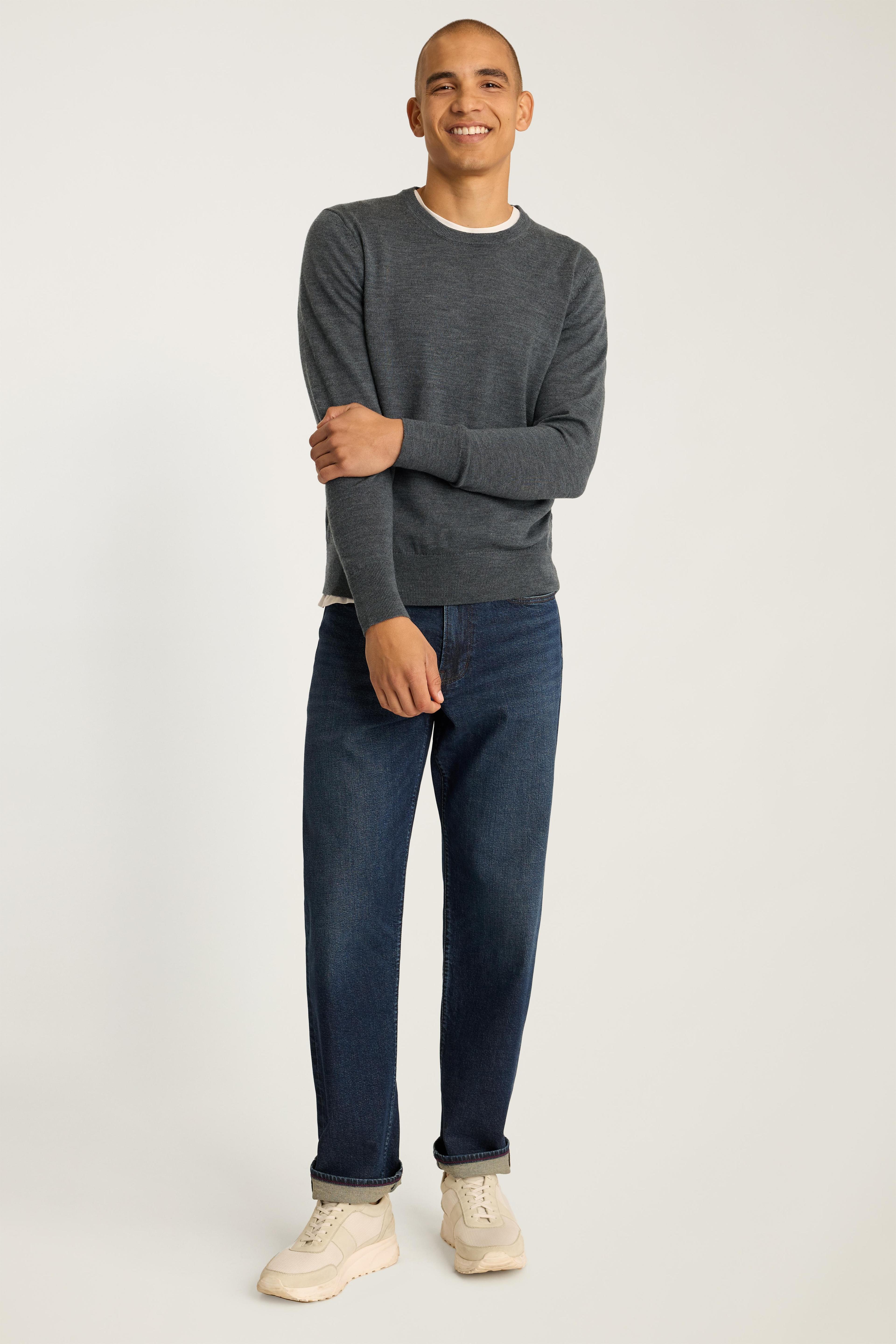 Washable Merino Crew Neck Sweater Product Image