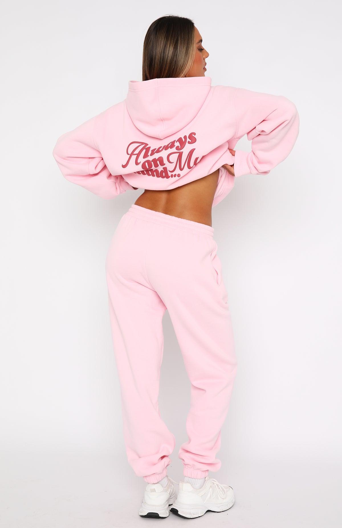 Be There For You Sweatpants Pink Product Image