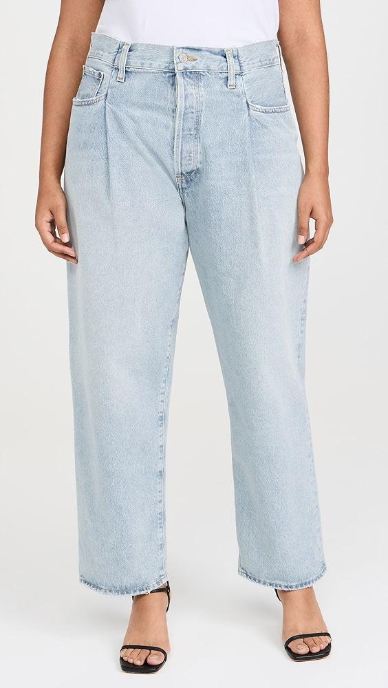 AGOLDE Fold Waistband Jeans | Shopbop Product Image