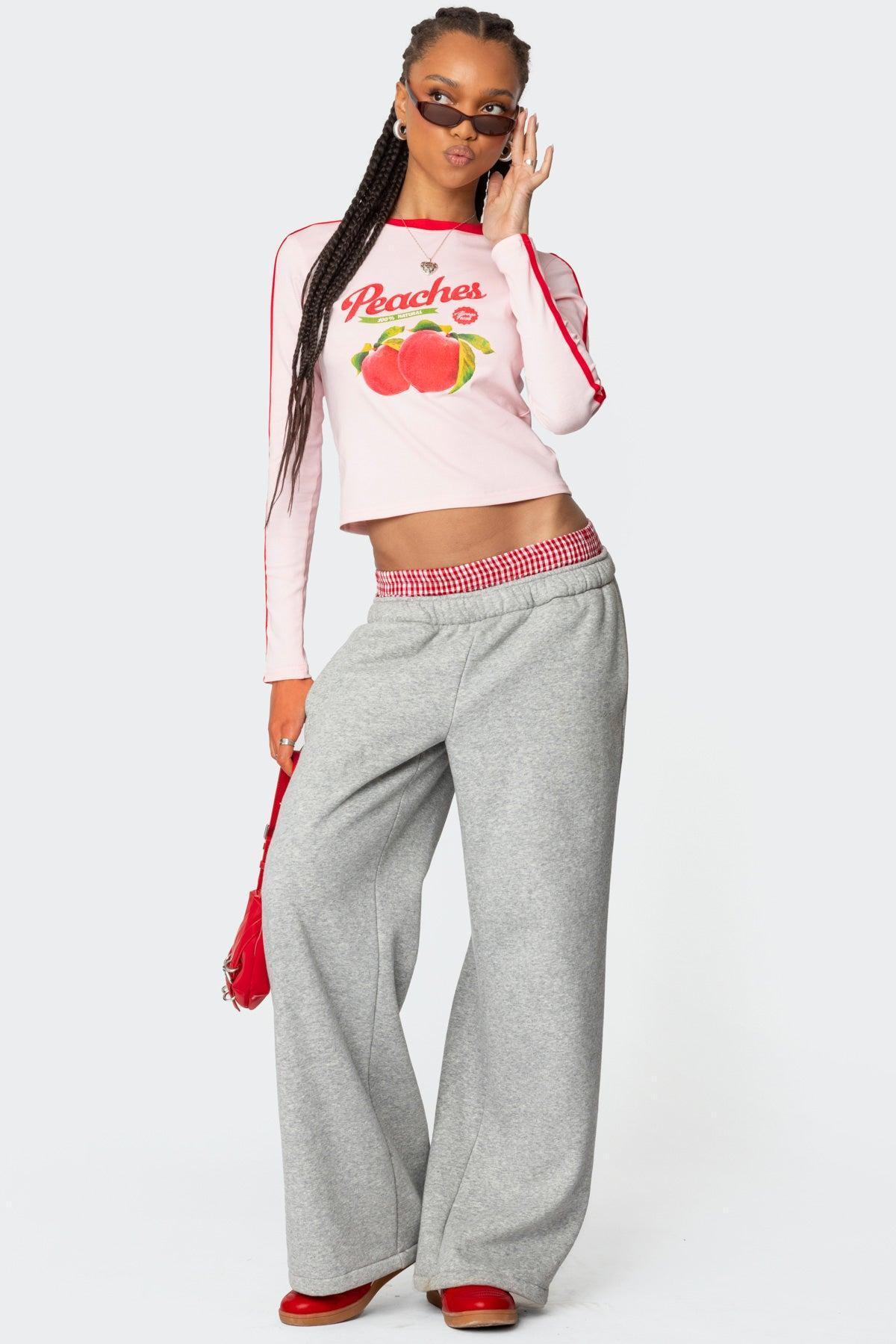 Peachy Long Sleeve T Shirt Product Image