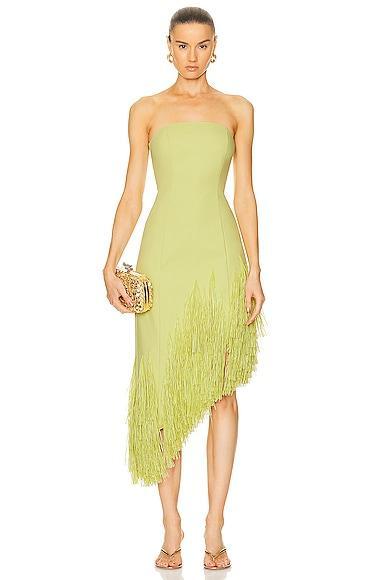 Cult Gaia Libby Mid Length Gown in Lemon Product Image