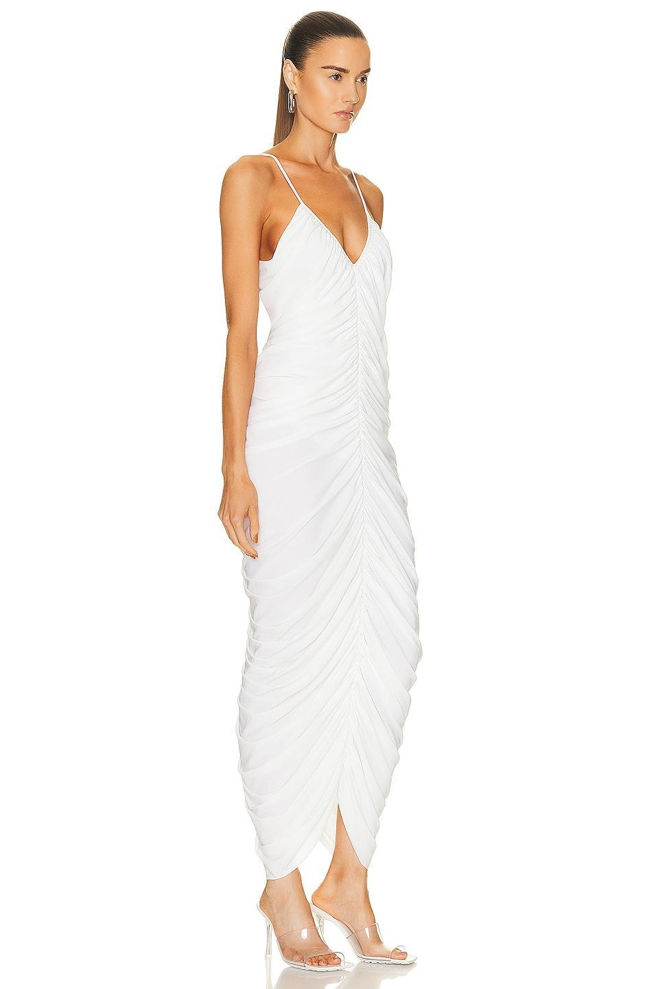 Norma Kamali Slip Diana Gown White. (also in L, M, S, XS). Product Image