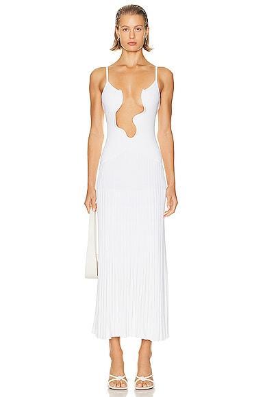 Christopher Esber Salacia Wire Sunray Dress White. (also in ). Product Image