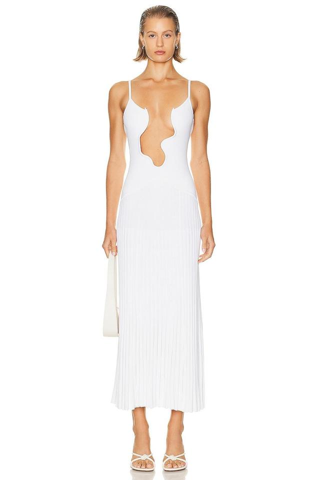 Christopher Esber Salacia Wire Sunray Dress White. (also in ). Product Image