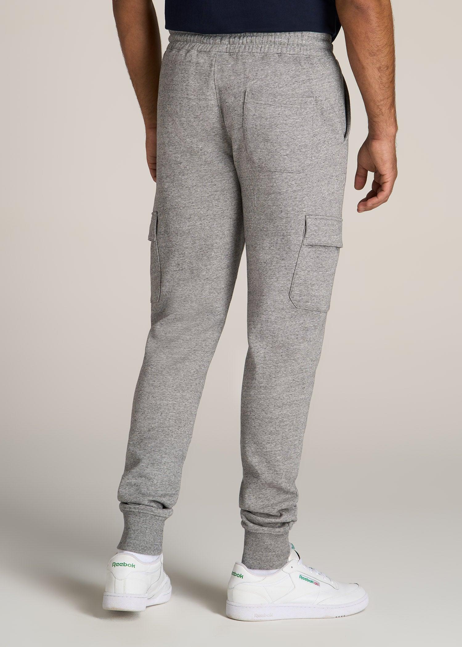 Wearever Fleece Cargo Jogger For Tall Men in Heather Grey Male Product Image