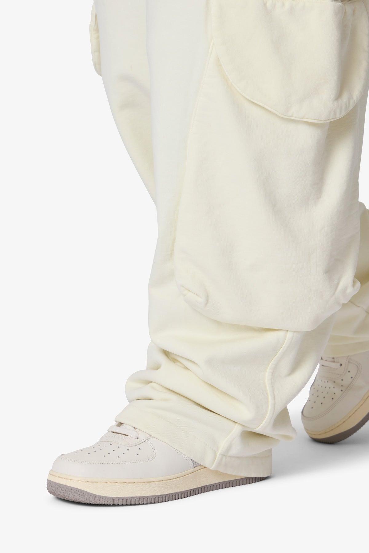 Side Cargo Pocket Sweatpants - Off White Product Image