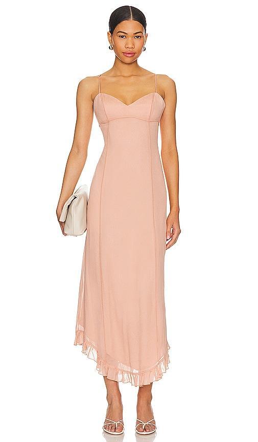 Tularosa Khalani Maxi Dress in Mauve. Product Image