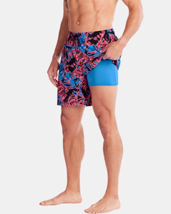 Men's UA Grunge Tropic Compression Volley Shorts Product Image