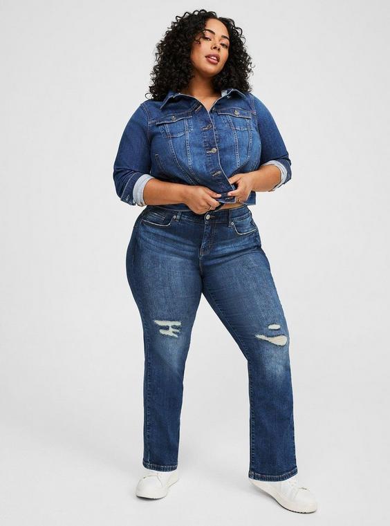 Bombshell Straight Premium Stretch High-Rise Jean Product Image