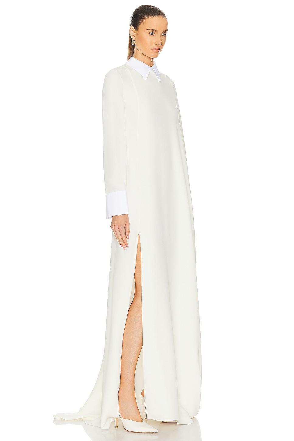 Valentino Long Sleeve Gown White. (also in ). Product Image