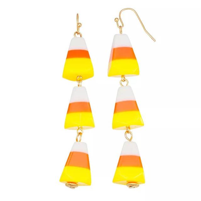 Celebrate Together Candy Corn Linear Drop Earrings, Womens, Orange Product Image