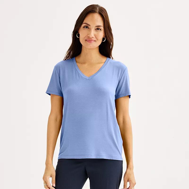 Womens Nine West Essential V-Neck Tee Product Image