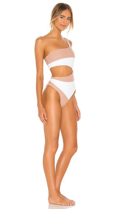 Camila Coelho Rumba One Piece in Tan. Product Image