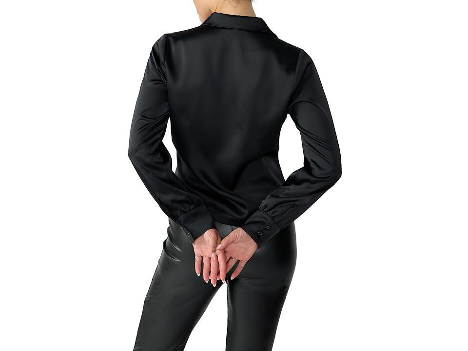 Sanctuary Easy On Me Satin Twist Front Blouse Product Image