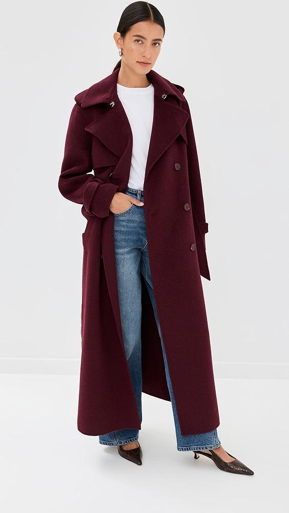 SIMKHAI Rumi Belted Long Coat | Shopbop Product Image