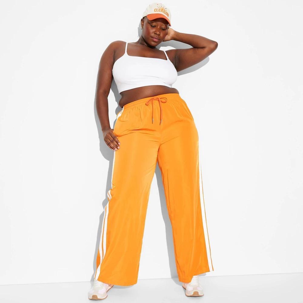 Womens Game Day High-Rise Track Pants - Wild Fable Orange 3X Product Image