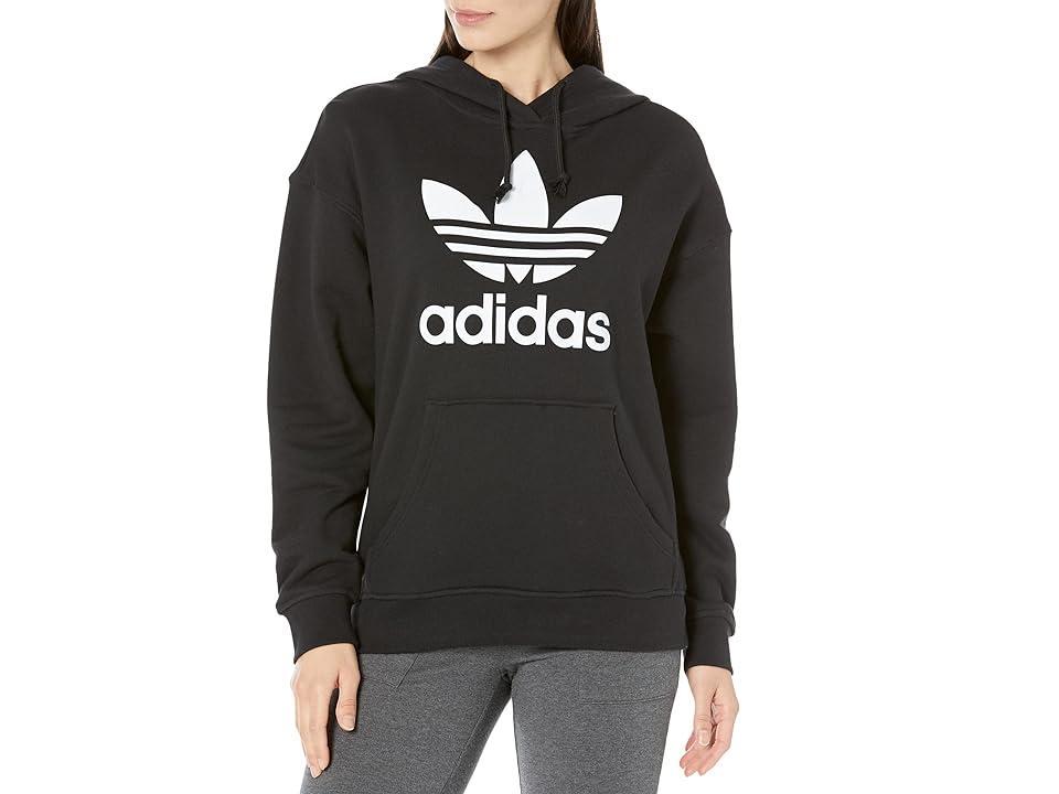 adidas Originals Trefoil Hoodie (Black 4) Women's Long Sleeve Pullover Product Image