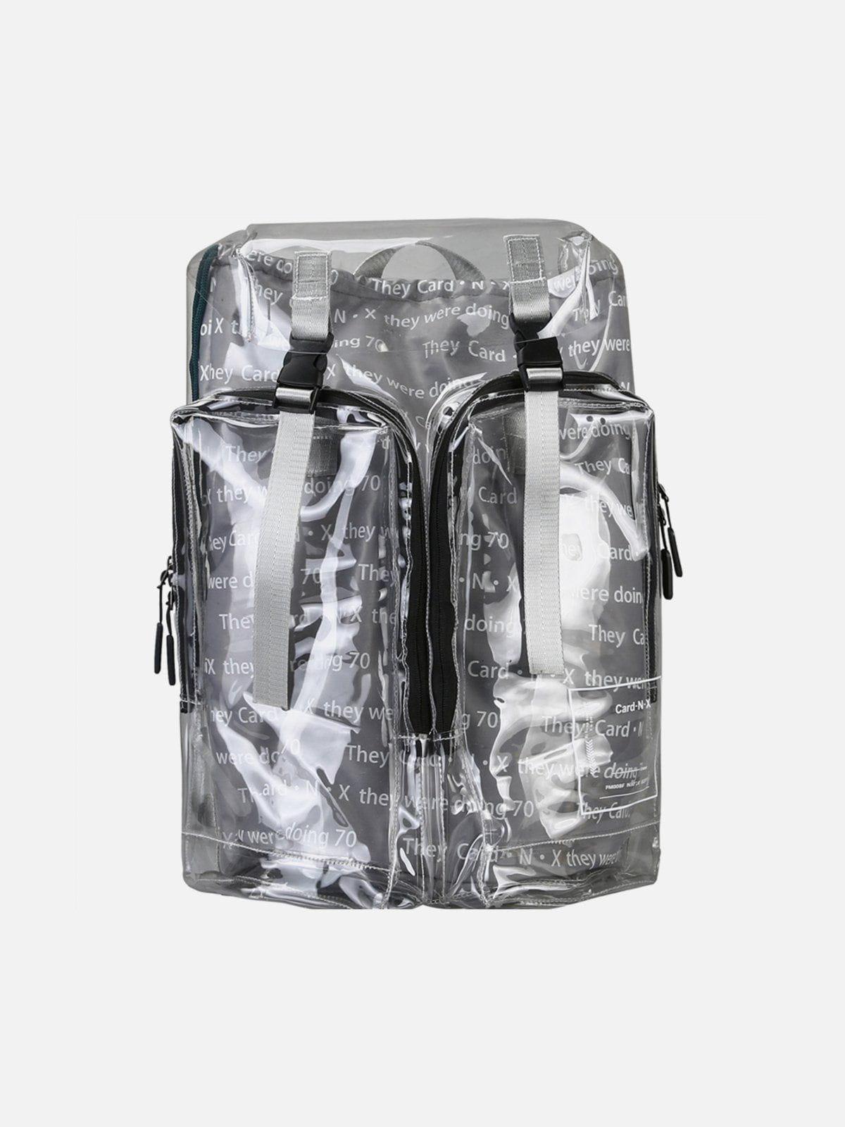 Transparent Reflective PVC Backpack Product Image