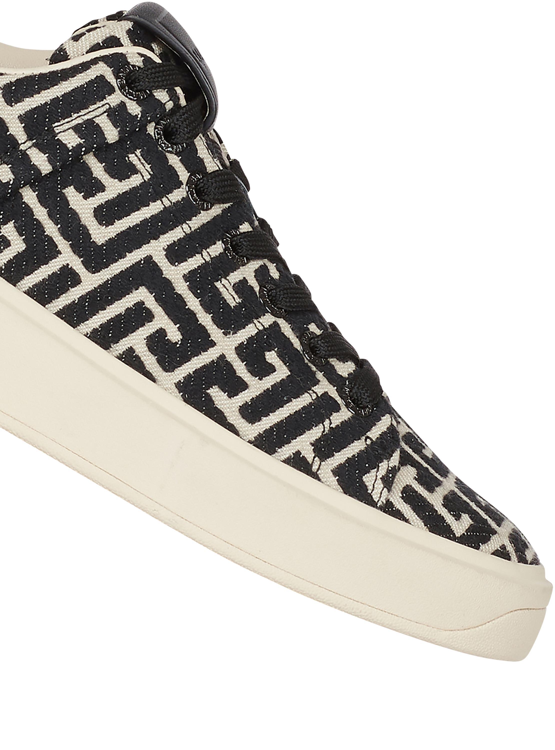 Monogram jacquard B-Court sneakers Product Image