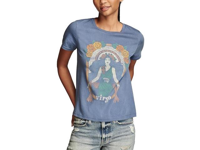 Lucky Brand Virgo Embroidered Boyfriend Tee (China ) Women's Clothing Product Image