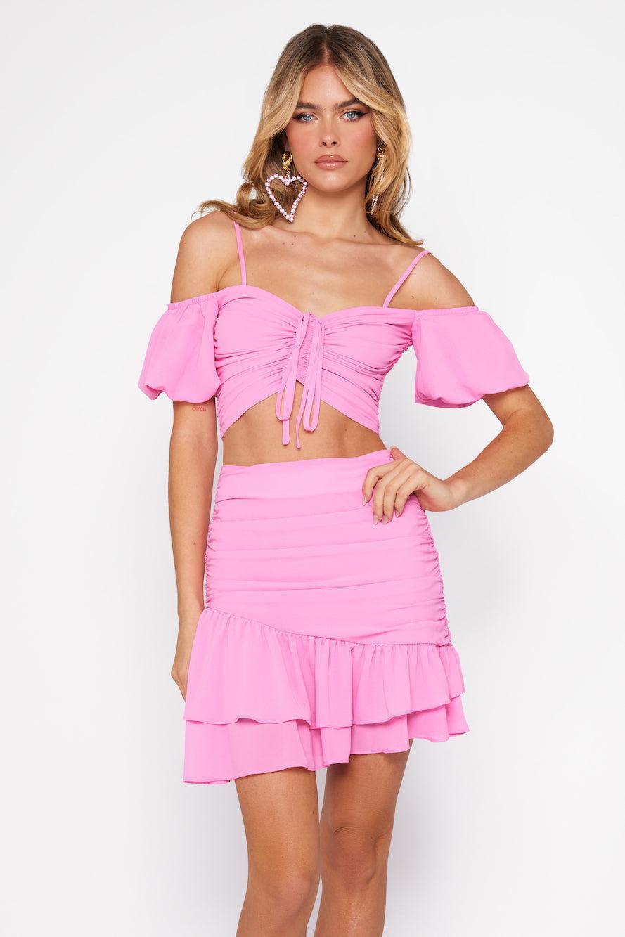 HELLO MOLLY Ariels Song Skirt Pink Product Image