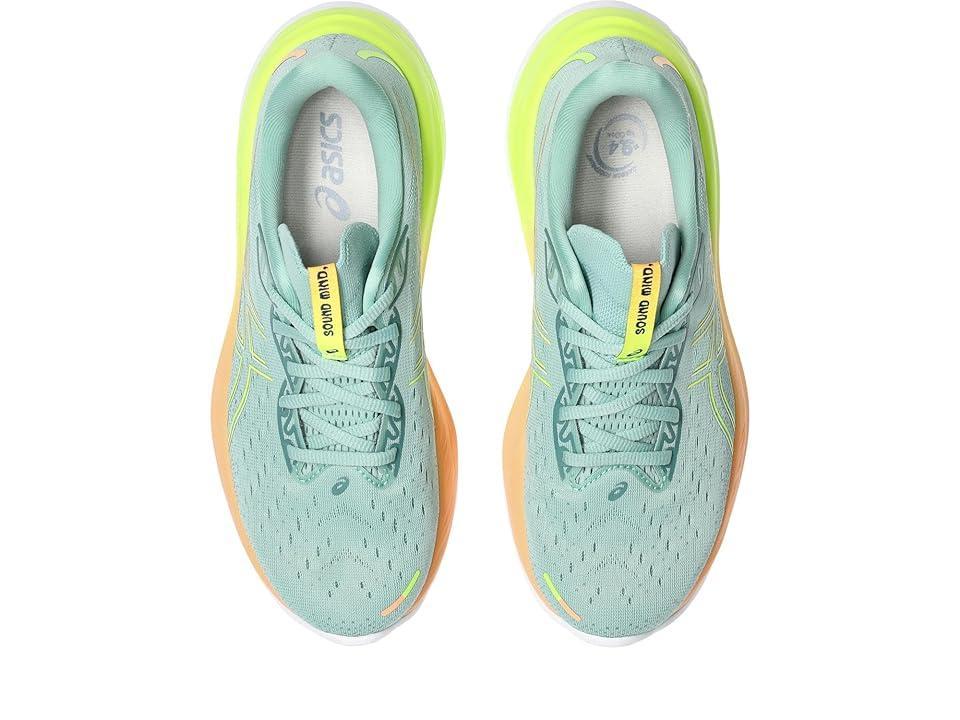 ASICS Women's GEL-Cumulus 26 Paris (Light Celadon/Safety Yellow) Women's Running Shoes Product Image