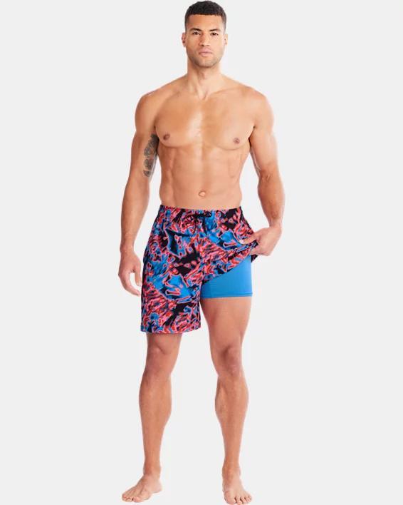 Men's UA Grunge Tropic Compression Volley Shorts Product Image