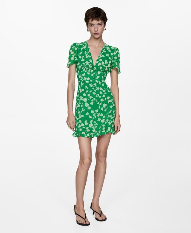 Mango Womens Printed Short Dress Product Image