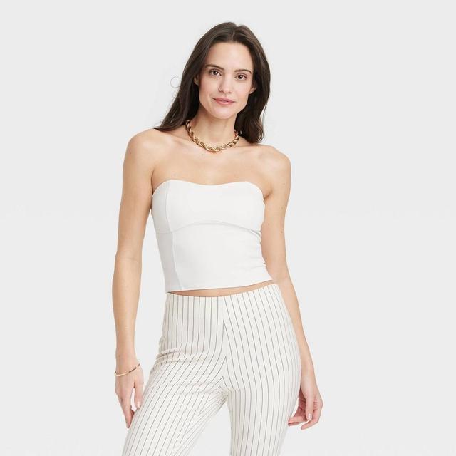 Womens Ponte Tube Top - A New Day White Product Image