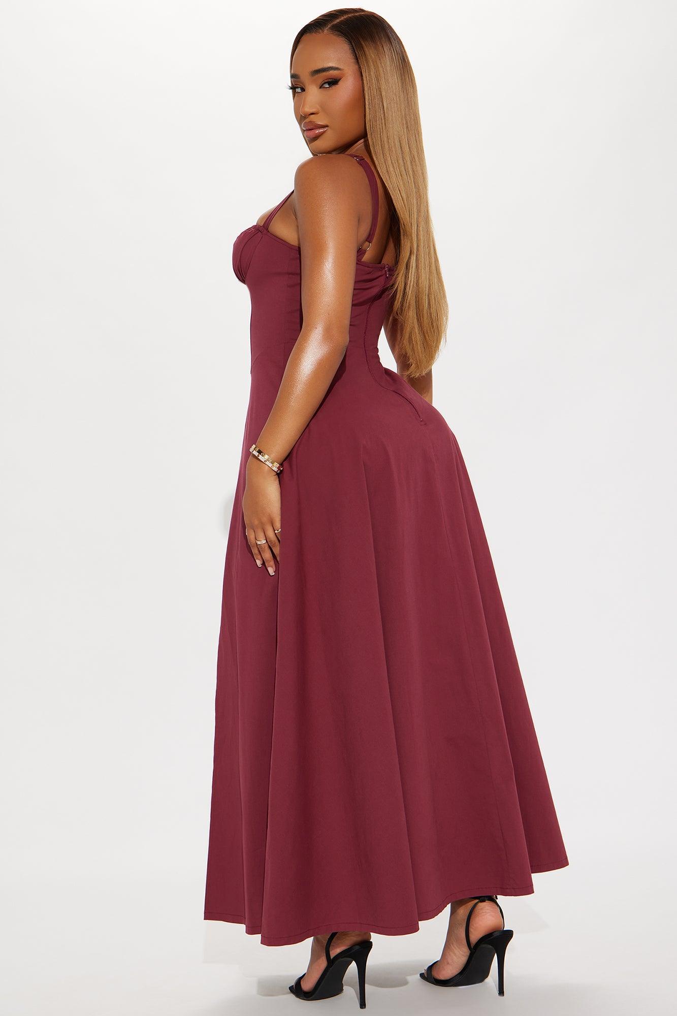 Juniper Maxi Dress - Wine Product Image