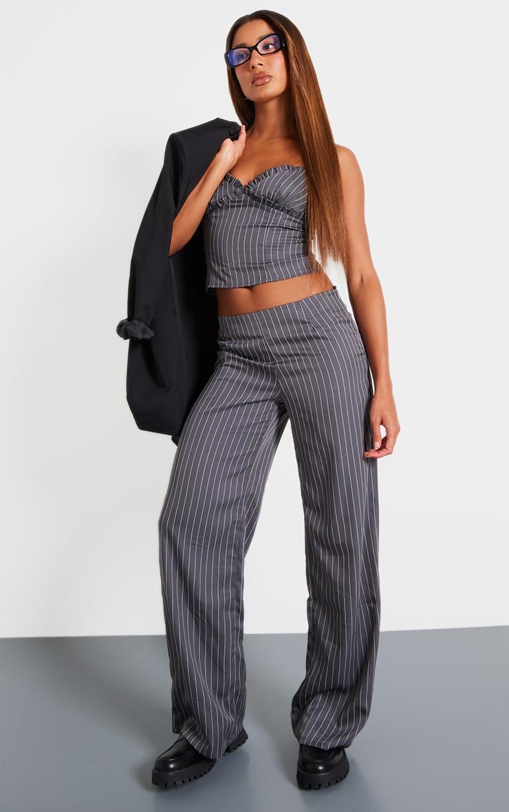 Charcoal Pinstripe Cami Top Product Image