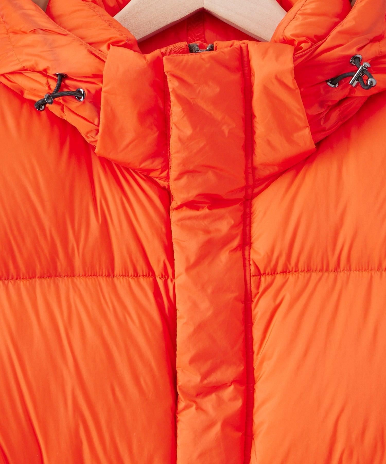 Italian Short Tech Down Parka in Orange Product Image