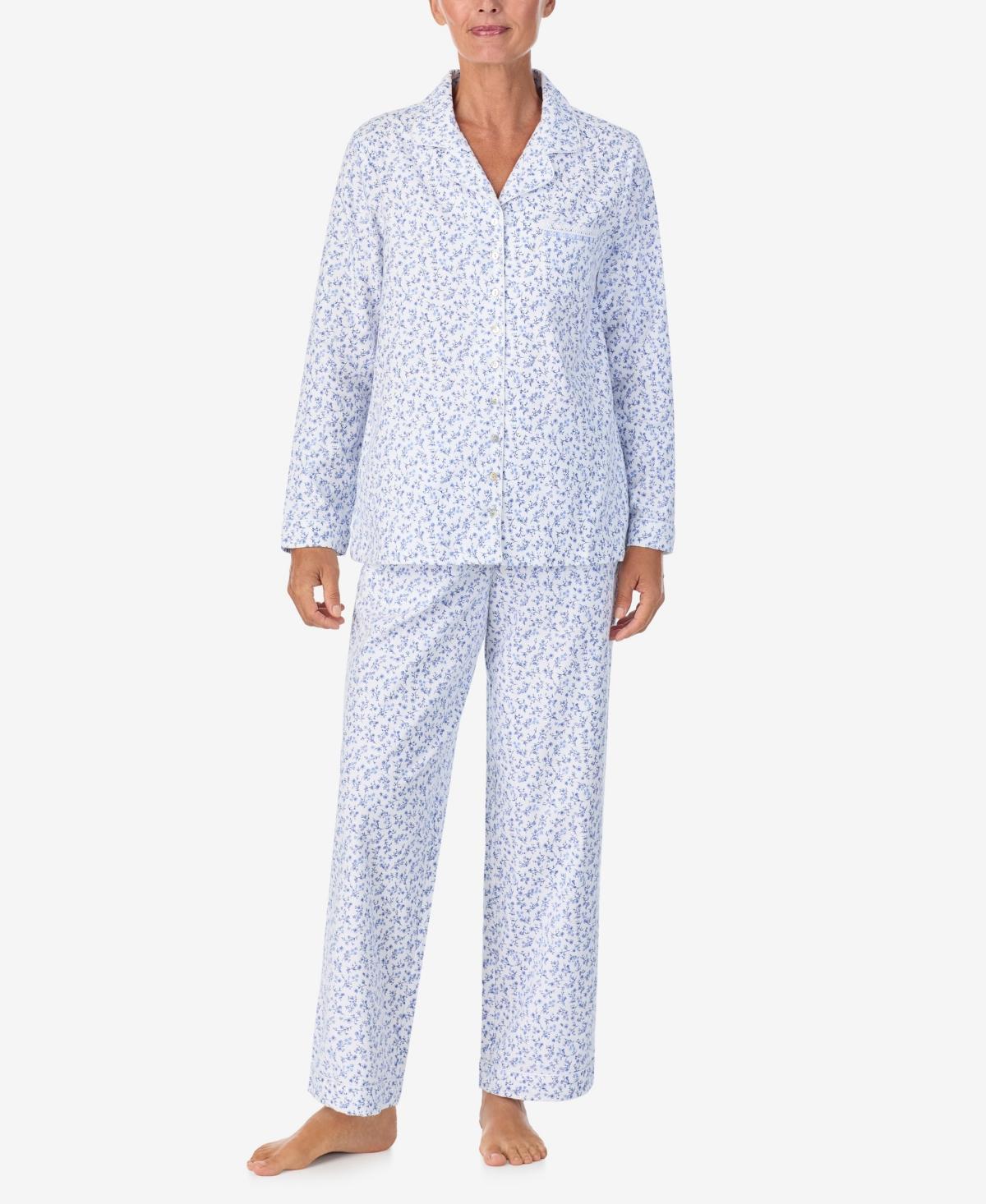 Aria Womens Long Sleeve Pajama Set Product Image