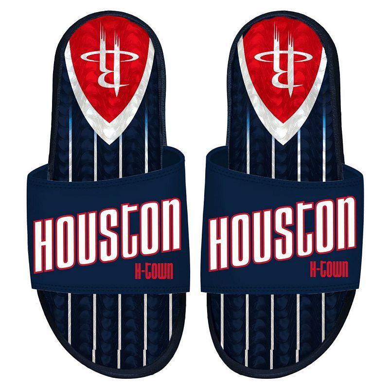 ISlide Houston Rockets 2022/23 City Edition Gel Slide Sandals, Mens Blue Product Image