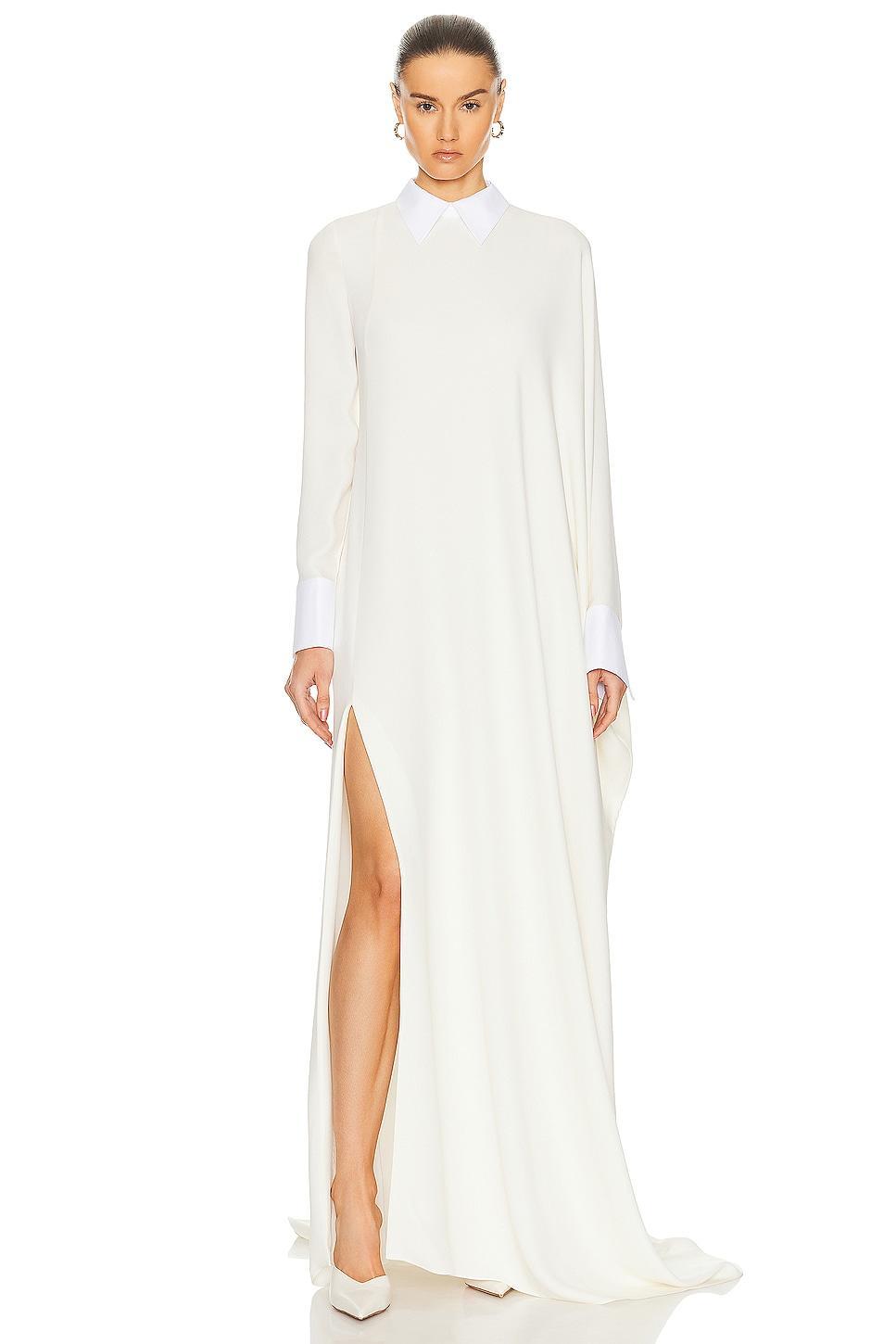 Valentino Long Sleeve Gown White. (also in ). Product Image