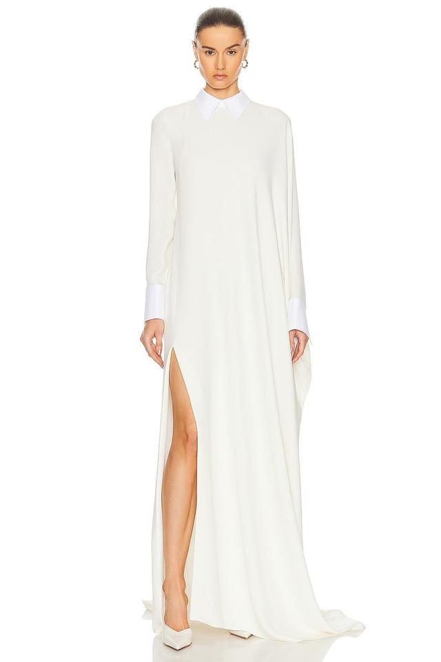 Valentino Long Sleeve Gown White. (also in ). Product Image