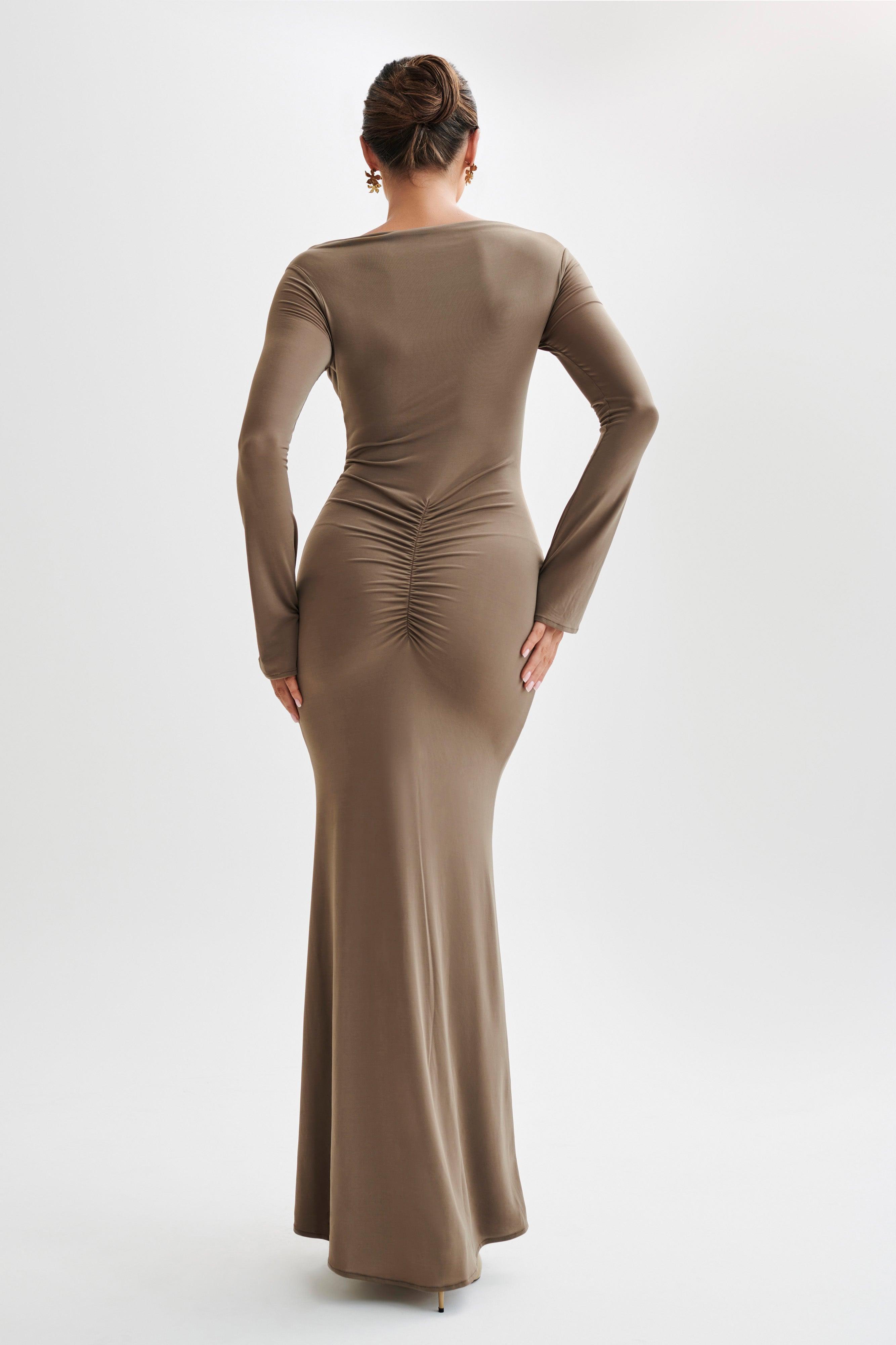 Millicent Slinky Long Sleeve Maxi Dress - Coco Product Image