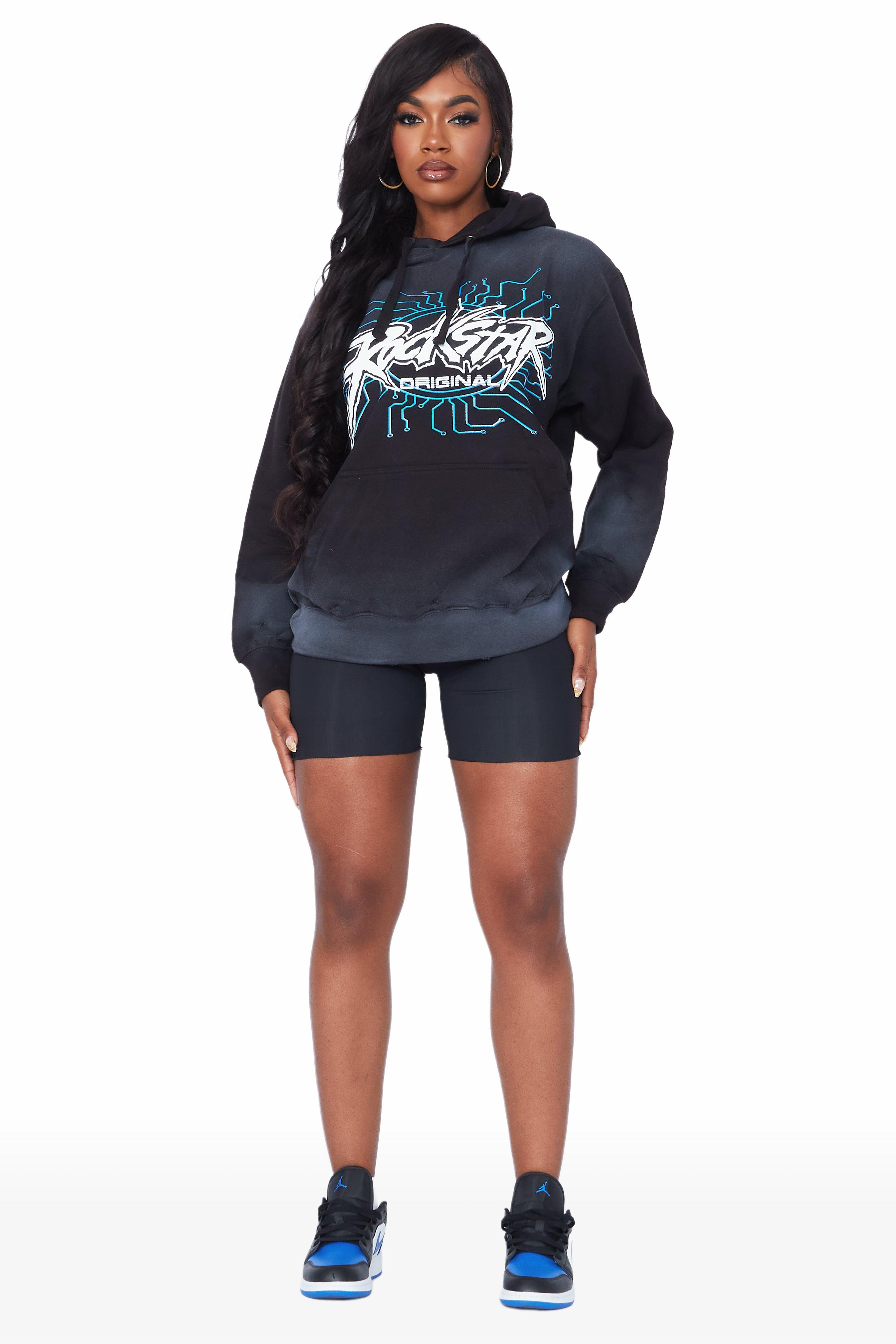 Future 2008 Black Oversized Hoodie Female Product Image