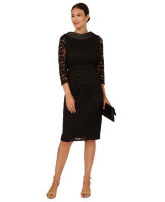 Adrianna Papell Roll Neck Sheath Dress Women's Dress Product Image