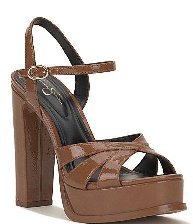 Jessica Simpson Giddings Patent Platform Sandals Product Image