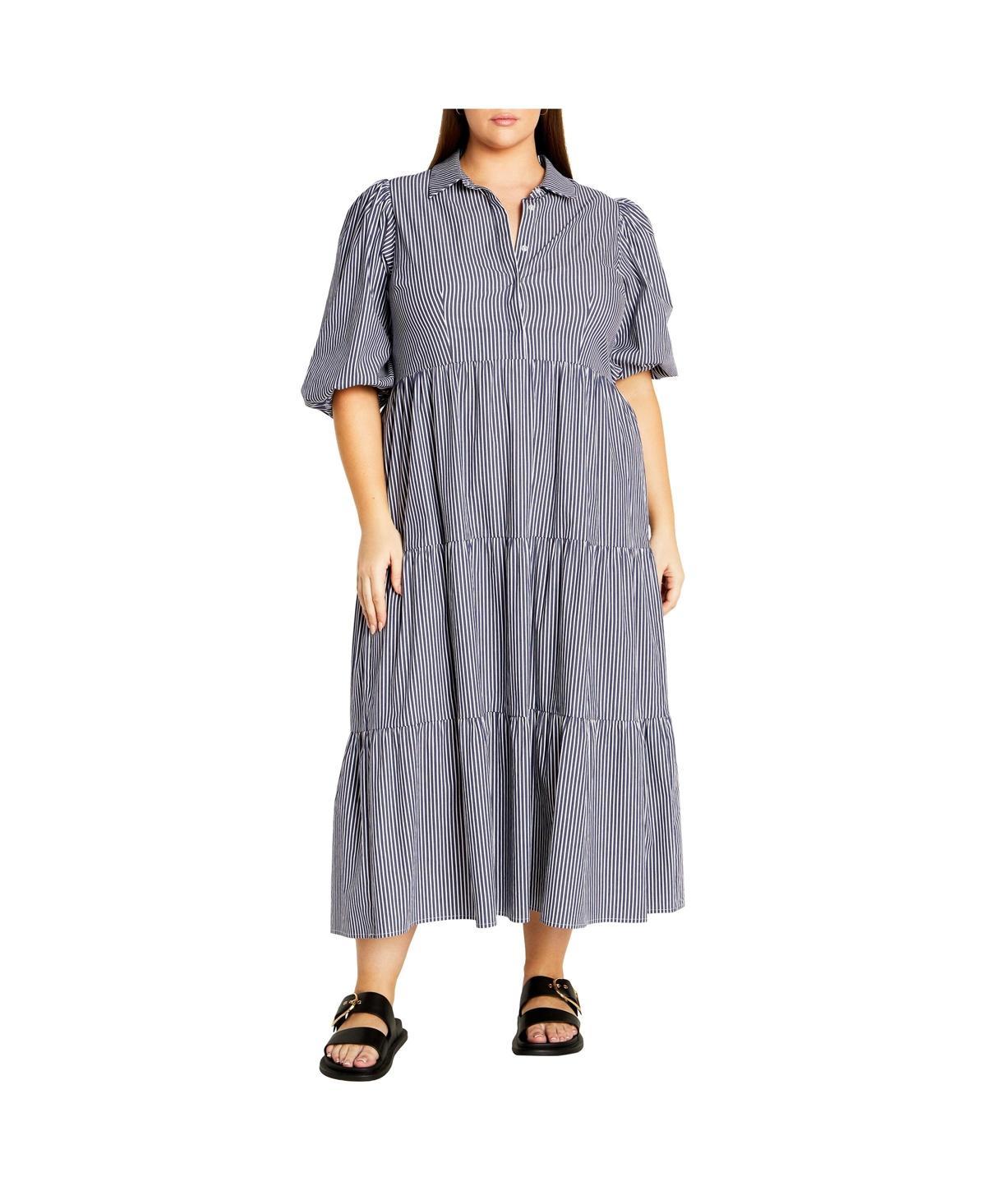 City Chic Womens Skylight Dress - Sky blue Product Image