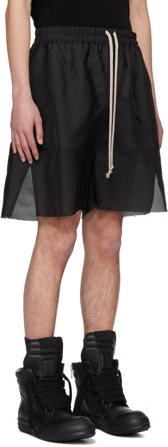 RICK OWENS Black Long Boxer Shorts In 09 Black Product Image