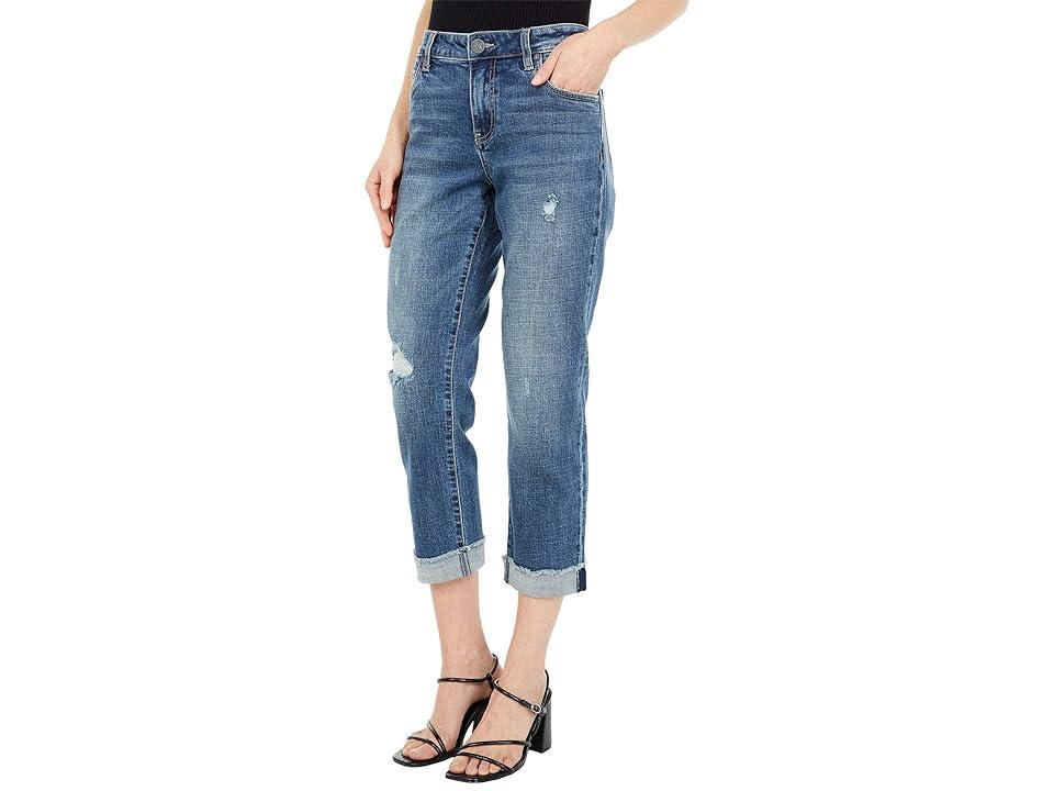 KUT from the Kloth Amy Crop Straight Leg Jeans (Bubbly) Women's Jeans Product Image